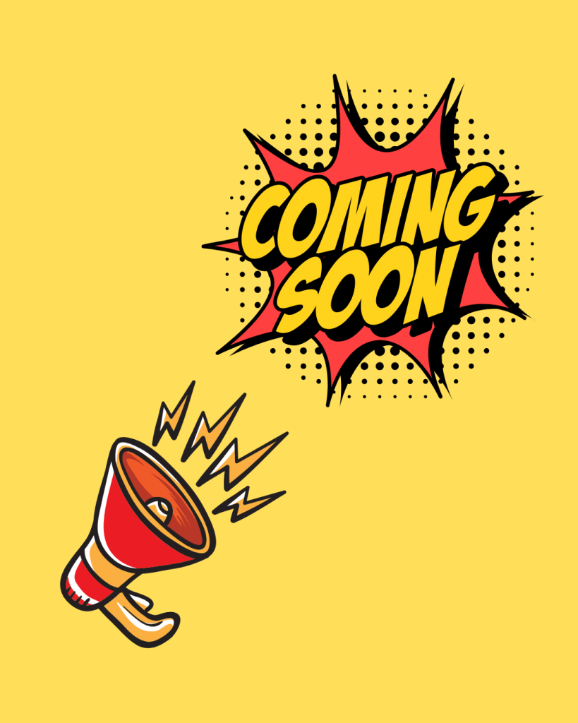 gold background with comic coming soon message